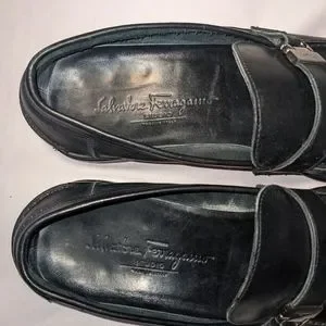 Salvatore Ferragamo Men\'s 10D Black Single Strap Buckle Loafer. Salvatore Ferragamo | Shoes | Salvatore Ferragamo Mens D  main image 2